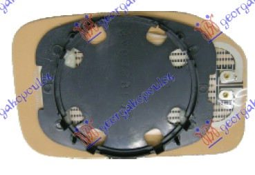 STAKLO RETROVIZORA SA GREJACEM (KONVEKSNO) - DESNO