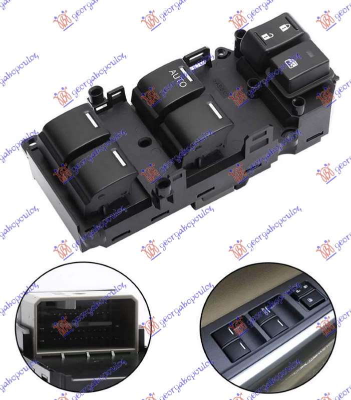 PREKIDAC U PREDNJIM VRATIMA (4 TASTERA) (37 PIN) - LEVO