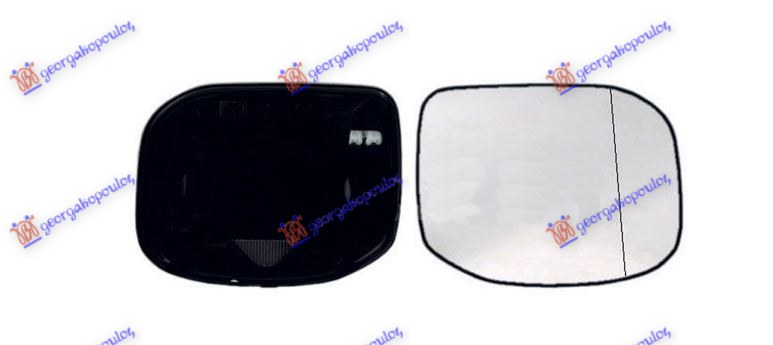 STAKLO RETROVIZORA SA GREJACEM - DESNO