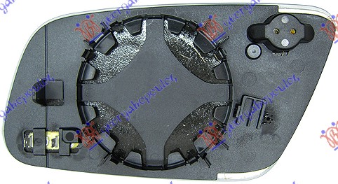 STAKLO RETROVIZORA SA GREJACEM (KONVEKSNO) - DESNO