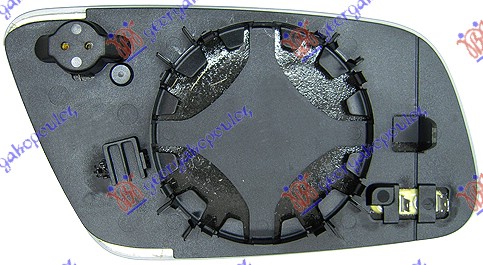 STAKLO RETROVIZORA SA GREJACEM (ASFERICNO) - LEVO