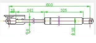AMORTIZER GEPEK VRATA (603L-400N) - DESNO