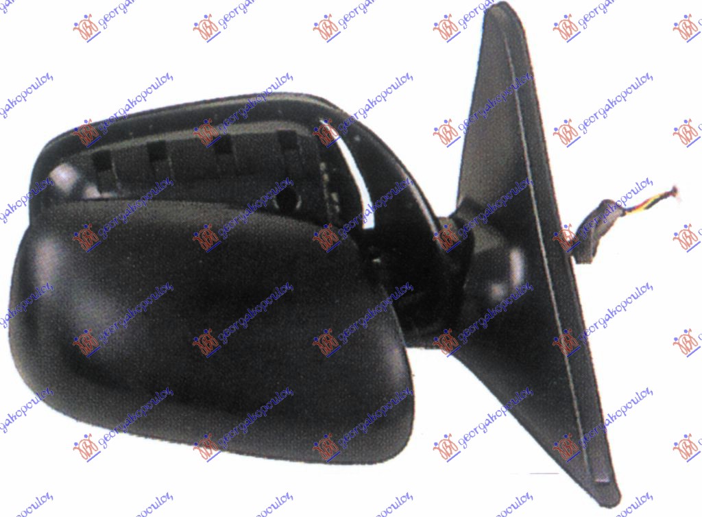 RETROVIZOR ELEKTRICNI SA GREJACEM (A KVALITET) (KONVEKSNO STAKLO) - DESNO