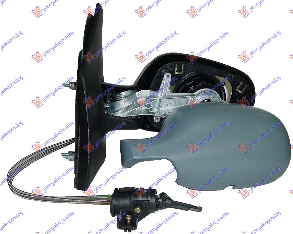 RETROVIZOR MEHANICKI SA SAJLOM PM (ASFERICNO STAKLO) - LEVO