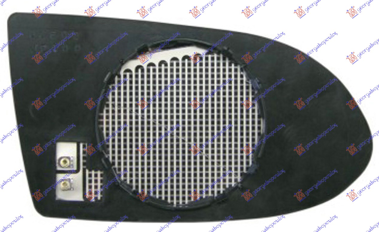 STAKLO RETROVIZORA SA GREJACEM -02 (ASFERICNO) - LEVO