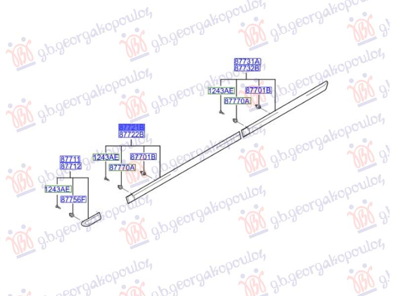 LAJSNA PREDNJIH VRATA (O) - LEVO
