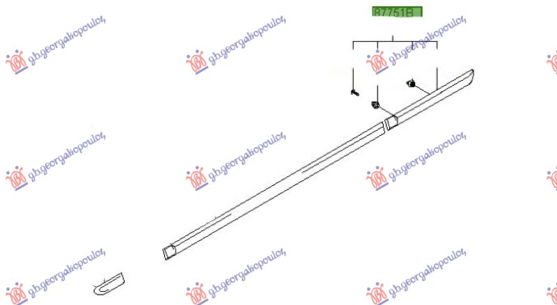 LAJSNA ZADNJEG BLATOBRANA (O) - LEVO