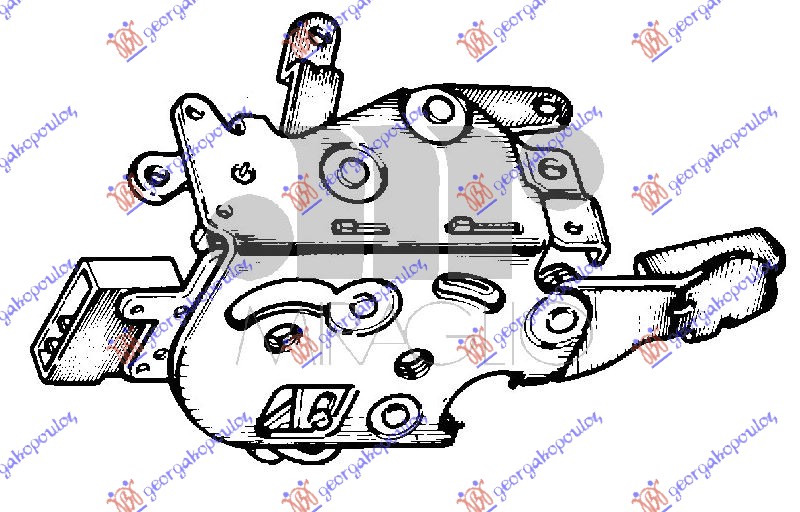 BRAVA PREDNJIH VRATA (CENTRALNO ZAKLJUCAVANJE) - DESNO