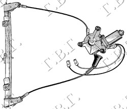 PODIZAC PREDNJEG PROZORA ELEKTRICNI (COUPE) - LEVO