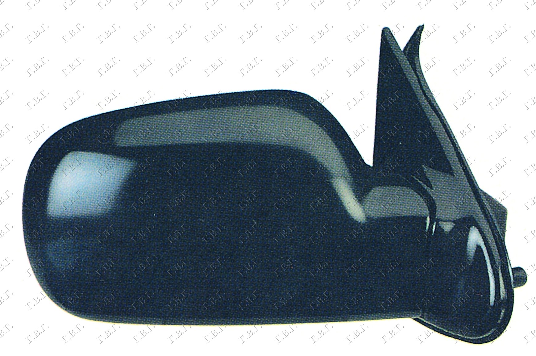 RETROVIZOR MEHANICKI SA RUCICOM (KONVEKSNO STAKLO) - DESNO