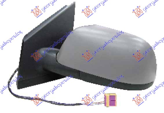 RETROVIZOR ELEKTRICNI SA GREJACEM (A KVALITET) (ASFERICNO STAKLO) - LEVO