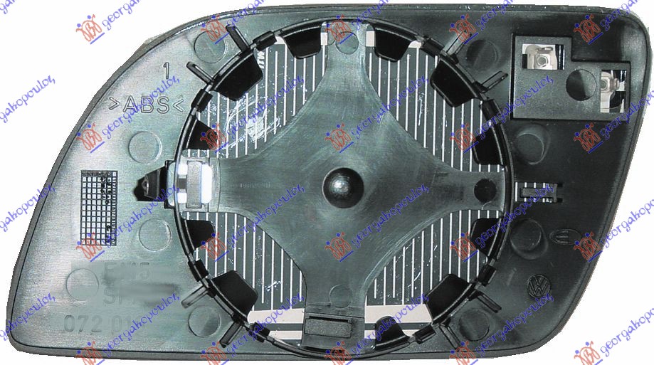 STAKLO RETROVIZORA SA GREJACEM (KONVEKSNO) - DESNO