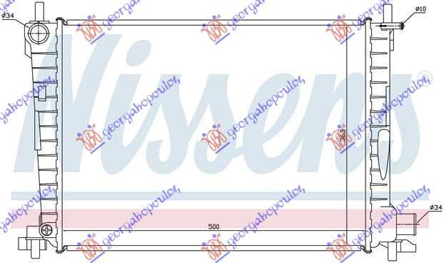 HLADNJAK MOTORA 1.8 D-TD (+AC) (50x36.3x28)