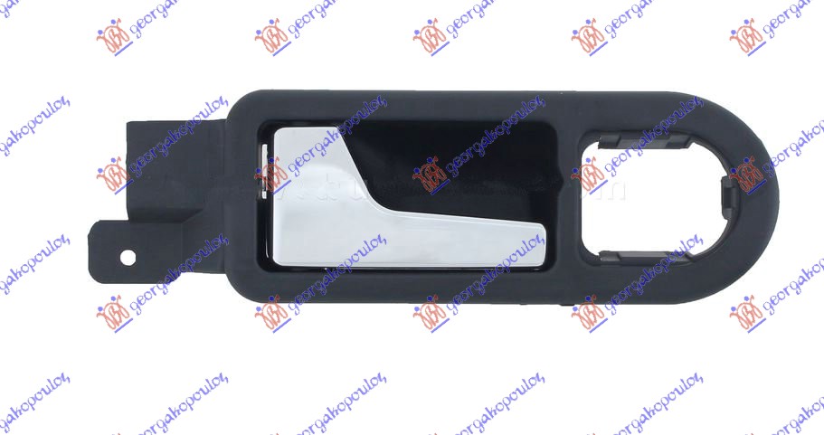 KVAKA PREDNJIH VRATA UNUTRASNJA HROM/CRNA - LEVO