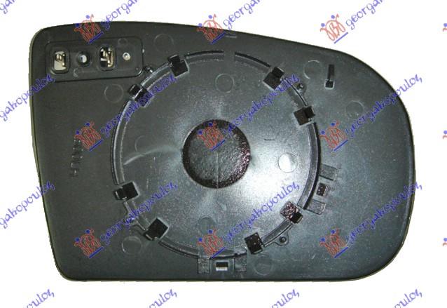 STAKLO RETROVIZORA SA GREJACEM (ASFERICNO) - LEVO