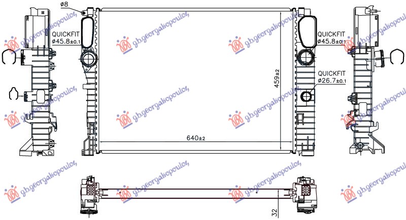 HLADNJAK MOTORA 3.0 DIZEL - 5.5 BENZIN (MAN/AUTO) (640x459) (NISSENS)
