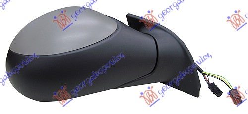 RETROVIZOR ELEKTRICNI SA GREJACEM PM (ELEKTRO-SKLOPIV) (SENZOR) -09 (KONVEKSNO S - DESNO