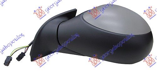 RETROVIZOR ELEKTRICNI SA GREJACEM PM (ELEKTRO-SKLOPIV) -09 (KONVEKSNO STAKLO) - LEVO