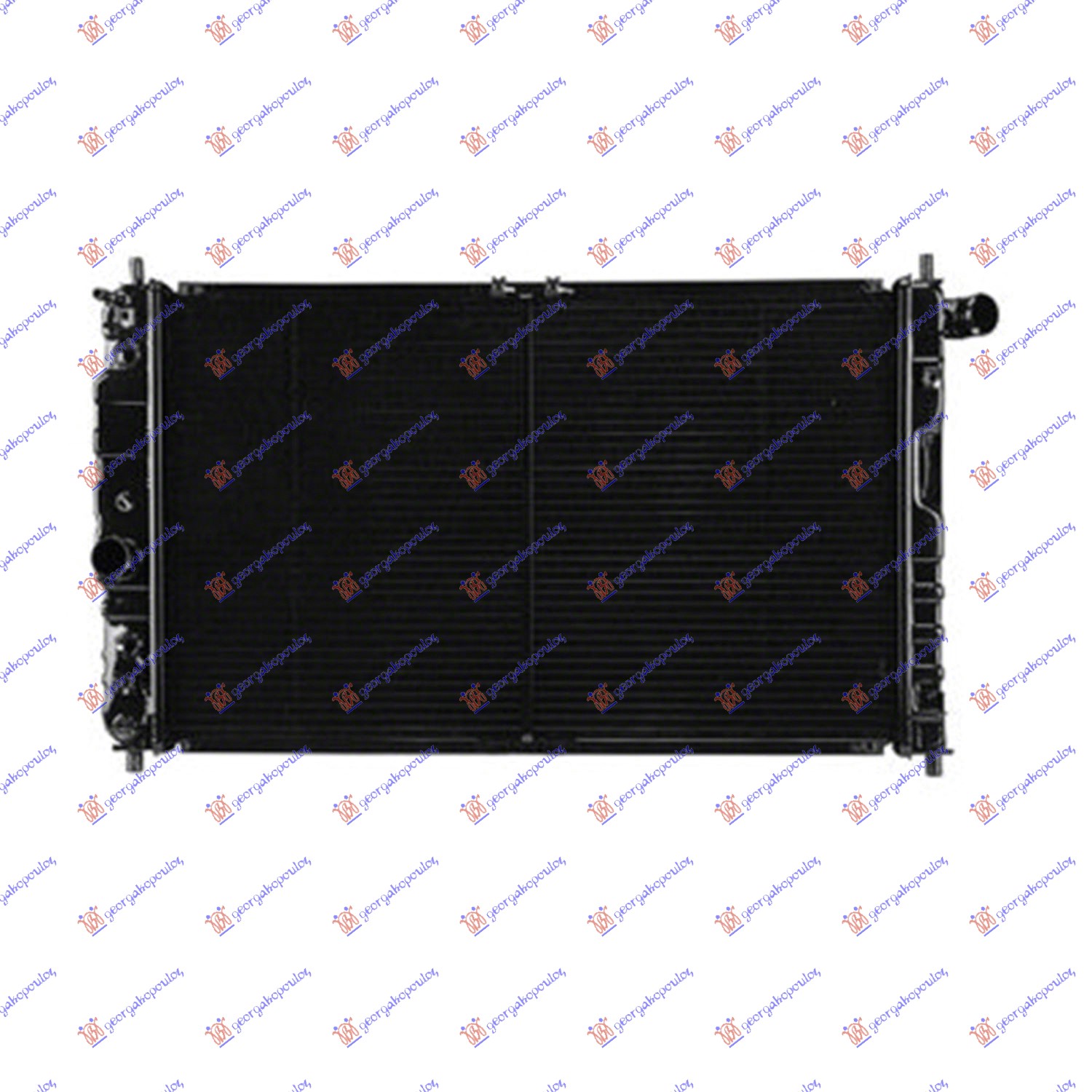 HLADNJAK MOTORA 1.6/2.0/2.2 BENZIN (AUTO) (656x382) (NISSENS)