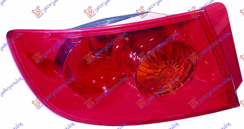 STOP LAMPA SPOLJASNJA 4 VRATA (CRVENA) -06 (DEPO) - LEVO