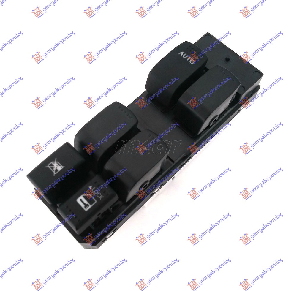 PREKIDAC U PREDNJIM VRATIMA (4 TASTERA) (13 PIN) - LEVO