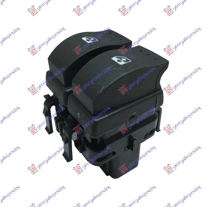 PREKIDAC U PREDNJIM VRATIMA (2 TASTERA) (CRNI KONEKTOR) (AUTO) (10PIN) - LEVO