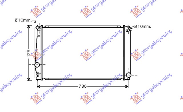 HLADNJAK MOTORA 2.0I VVTI (MAN/AUTO) (+/-AC) (673x415) (VALEO)
