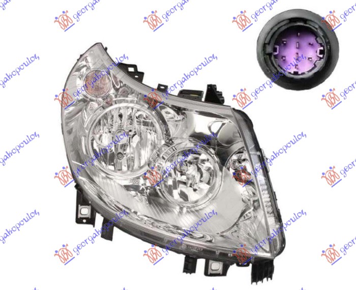 FAR ELEKTRICNI (H7/H15) SA LED DNEVNIM SVETLOM 12- (MARELLI) - DESNO