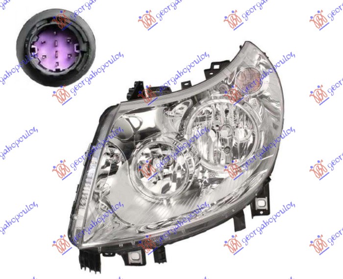 FAR ELEKTRICNI (H7/H15) SA LED DNEVNIM SVETLOM 12- (MARELLI) - LEVO