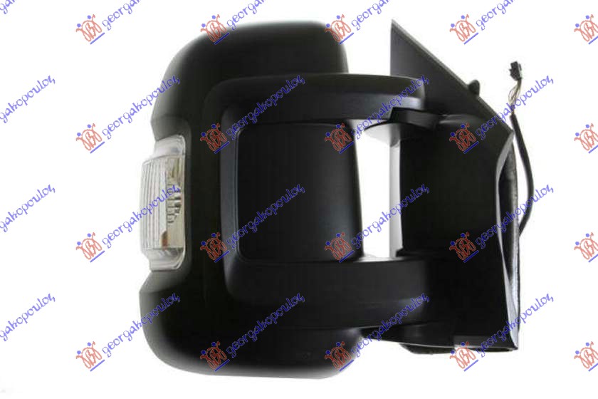 RETROVIZOR ELEKTRICNI SA GREJACEM KRATKI (MIGAVAC) (A KVALITET) (KONVEKSNO STAKL - DESNO