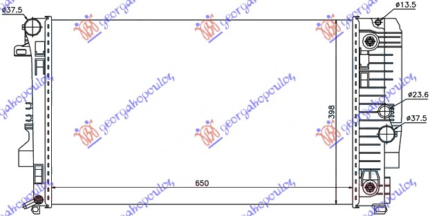 HLADNJAK MOTORA BENZIN-DIZEL (AUTO) (65x39.8) (VALEO)