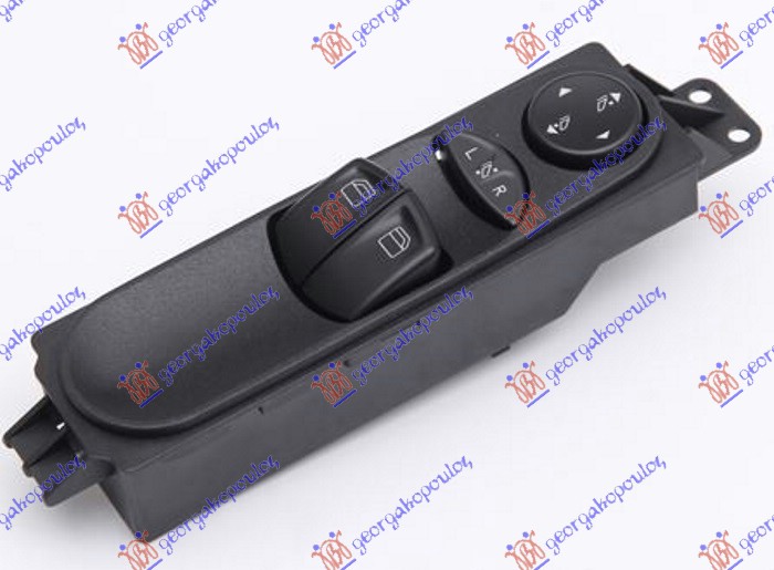 PREKIDAC U PREDNJIM VRATIMA (2 TASTERA) (ELEKTRO-SKLOPIV RETROVIZOR) (7 PIN) - LEVO