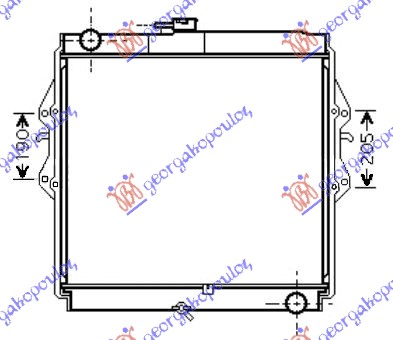 HLADNJAK MOTORA 3.0 T.DIZEL (550x525x36) (KOYO)