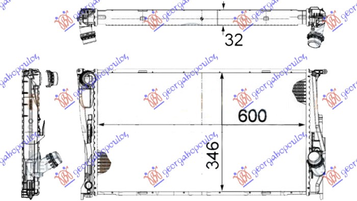 HLADNJAK MOTORA 3.0 (135i) BEN (MAN) 2.0 (116D/118D/120D/123D) DIZ (MANUAL/AUTOM