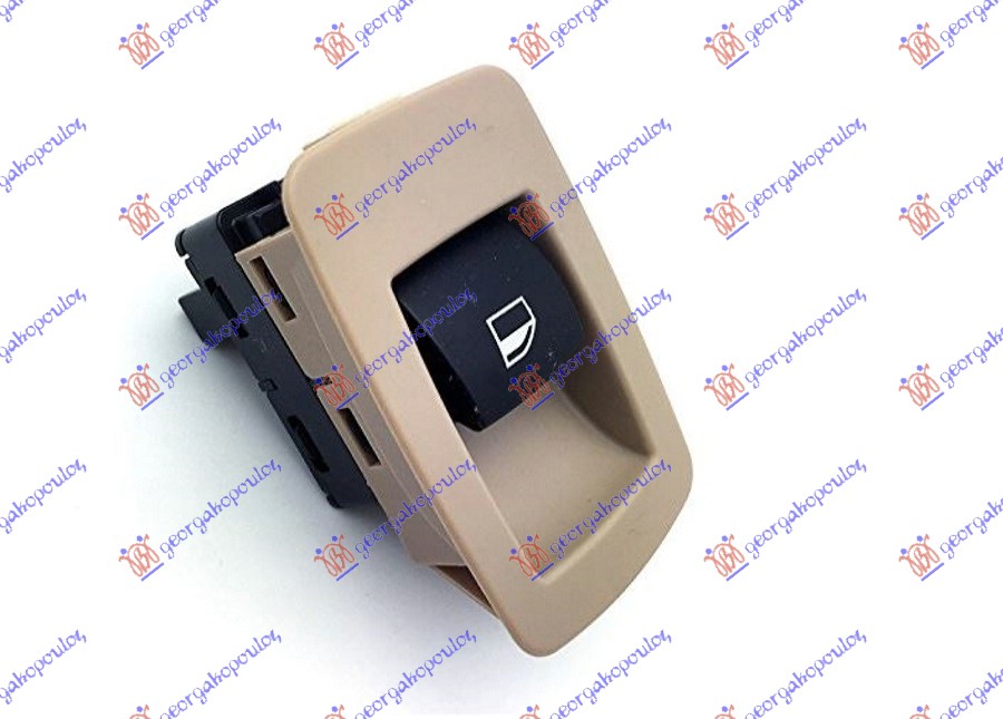 PREKIDAC U PREDNJIM ( i  ZADNJIM L=D) VRATIMA (KREM OKVIR/CRNI TASTER) (3 PIN) - DESNO