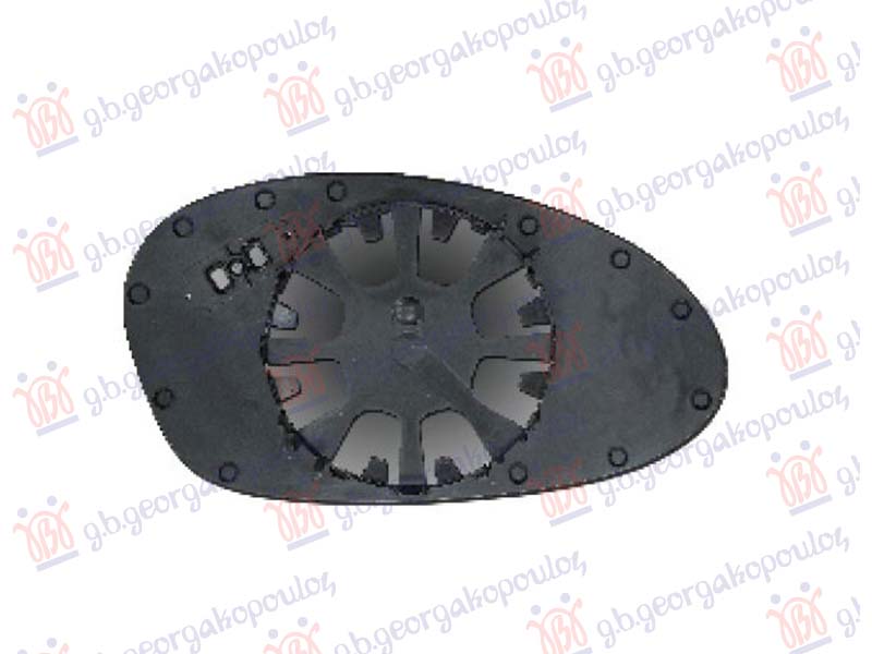 STAKLO RETROVIZORA PLAVO - LEVO