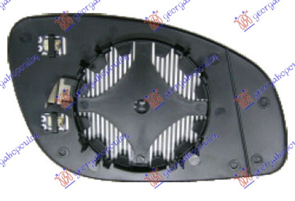 STAKLO RETROVIZORA SA GREJACEM (ASFERICNO) - LEVO