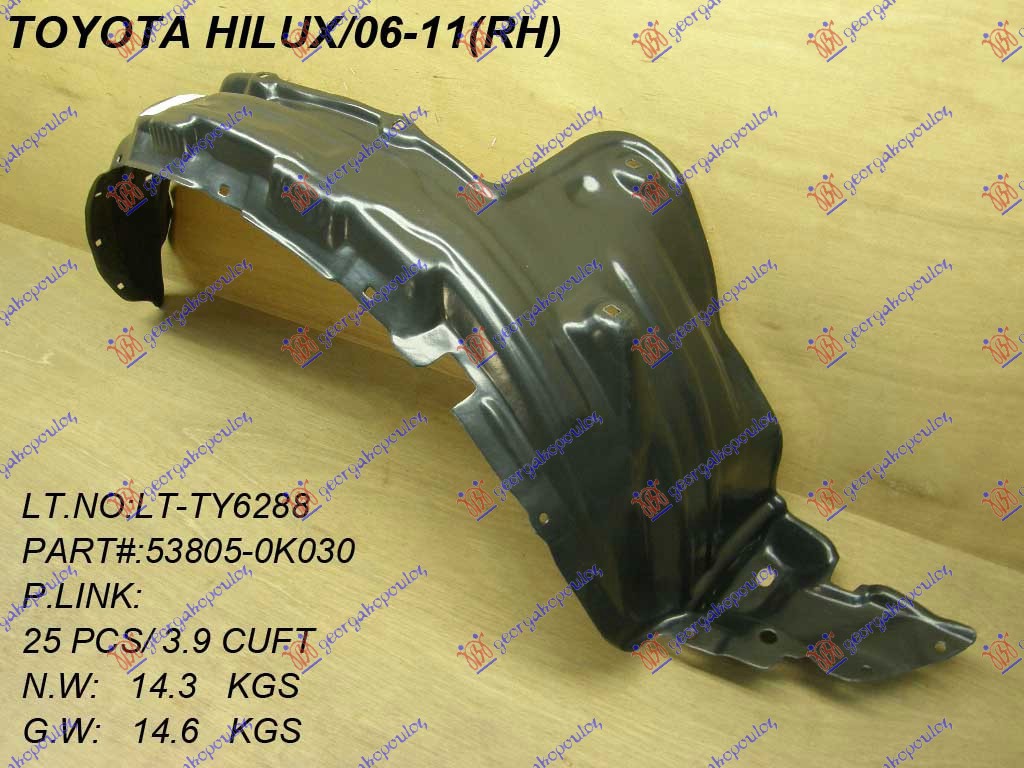 POTKRILO (4WD) PLASTICNO - DESNO