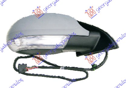 RETROVIZOR ELEKTRICNI SA GREJACEM PM (ELEKTRO-SKLOPIV) (MIGAVAC) (SVETLO) (KONVE - DESNO