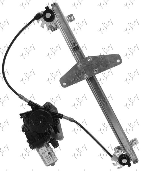 PODIZAC ZADNJEG PROZORA ELEKTRICNI (BEZ MOTORA) (A KVALITET) - DESNO