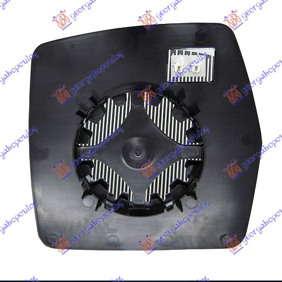 STAKLO RETROVIZORA SA GREJACEM (KONVEKSNO) - DESNO