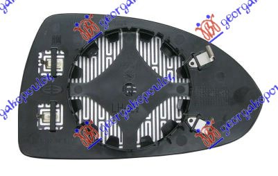 STAKLO RETROVIZORA SA GREJACEM (ASFERICNO) - LEVO