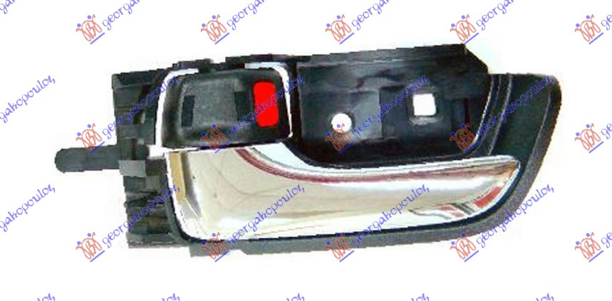 KVAKA PREDNJIH/ZADNJIH VRATA UNUTRASNJA HROM/CRNA - LEVO