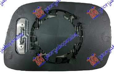 STAKLO RETROVIZORA SA GREJACEM (KONVEKSNO) - LEVO