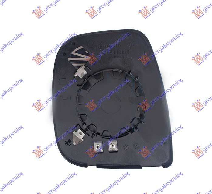 STAKLO RETROVIZORA SA GREJACEM (KONVEKSNO) - DESNO