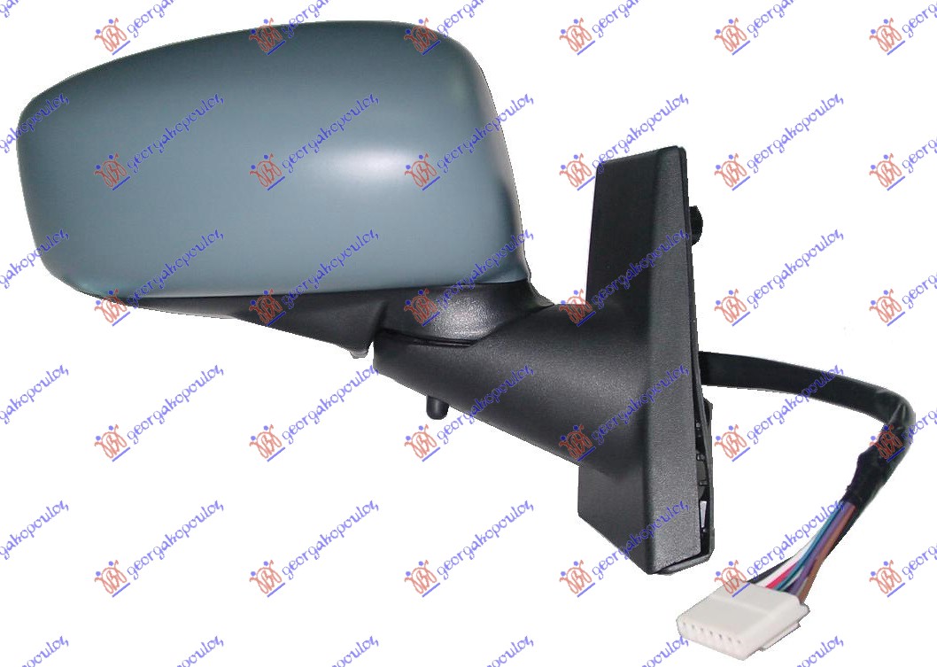 RETROVIZOR ELEKTRICNI SA GREJACEM PM -09 (A KVALITET) (KONVEKSNO STAKLO) - DESNO