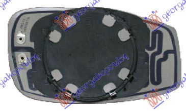 STAKLO RETROVIZORA SA GREJACEM -09 (KONVEKSNO) - LEVO