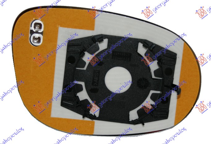 STAKLO RETROVIZORA SA GREJACEM 09- (KONVEKSNO) - LEVO