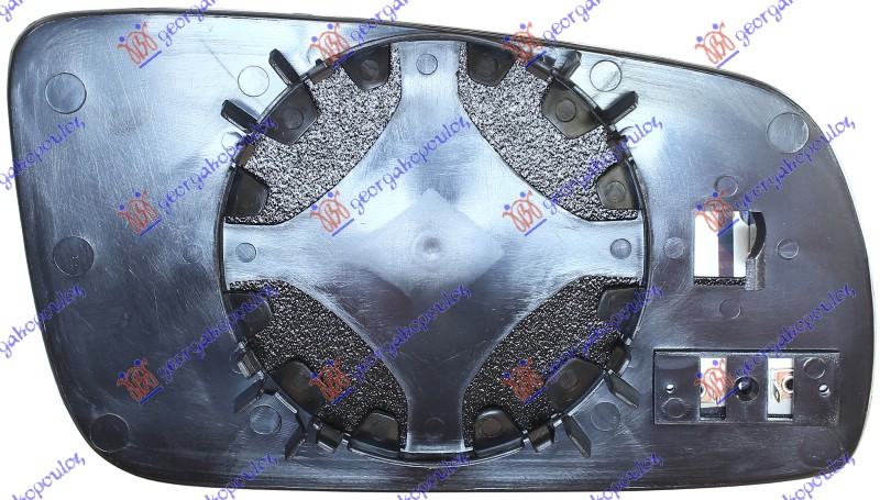 STAKLO RETROVIZORA SA GREJACEM 98-04 (KONVEKSNO) - LEVO