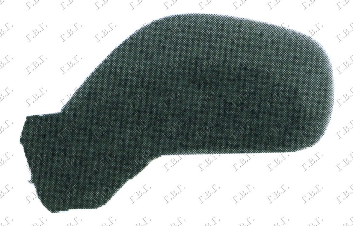 RETROVIZOR MEHANICKI 00- (A KVALITET) (KONVEKSNO STAKLO) - LEVO